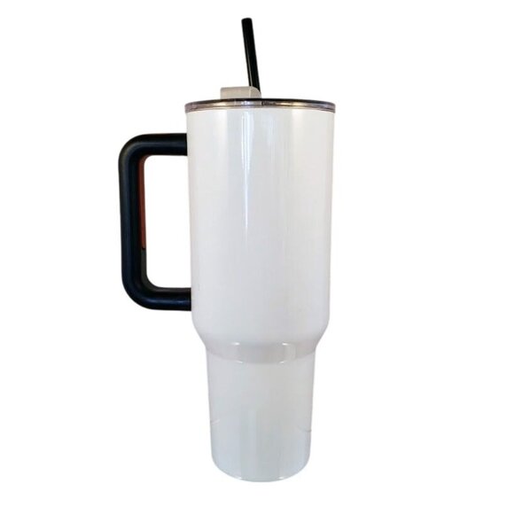 Hello Kitty 40 Oz Tumbler Mug With Handle Straw Stainless Steel - Picture 2 of 4